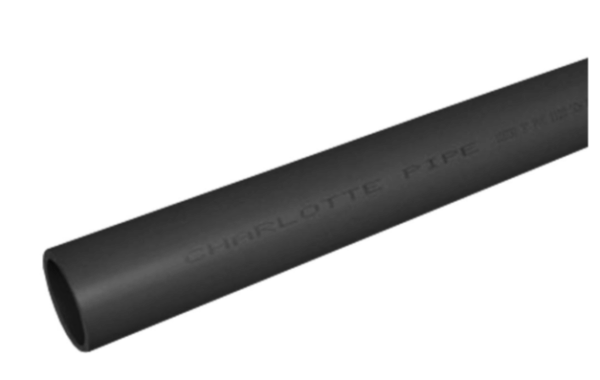 1-1/2" x 20' Plain End, SCH 80/XH PVC Pipe, Gray