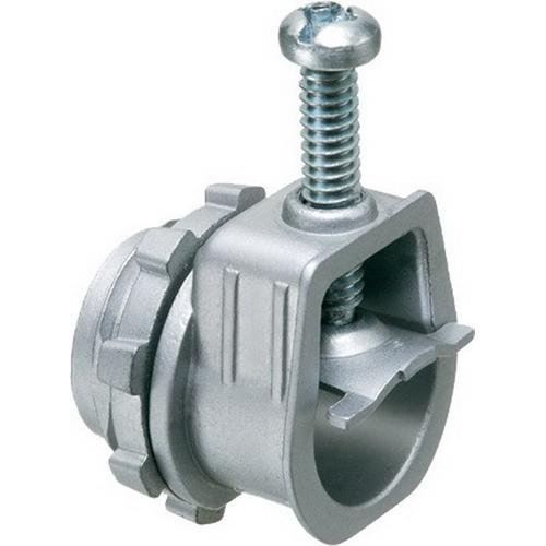 Arlington L18 Die Cast Zinc Non-Insulated Throat Straight Take All Connector 3/4-Inch