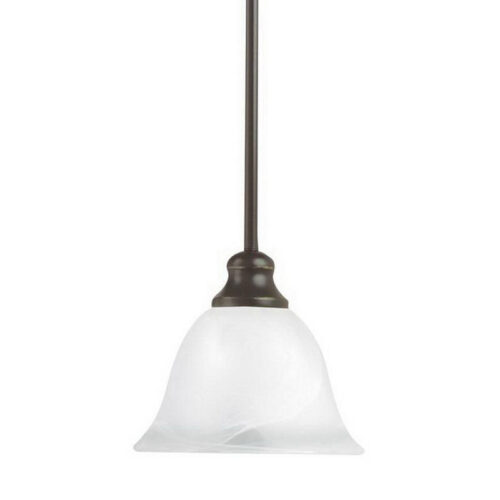 P115972.jpg Sea Gull Lighting 61940-782 1-Light Mini Pendant Fixture 100-Watt 120-Volt Heirloom Bronze Windgate
