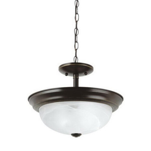 P115976.jpg Sea Gull Lighting 77950-782 2-Light Convertible Pendant Fixture 100-Watt 120-Volt Heirloom Bronze Windgate