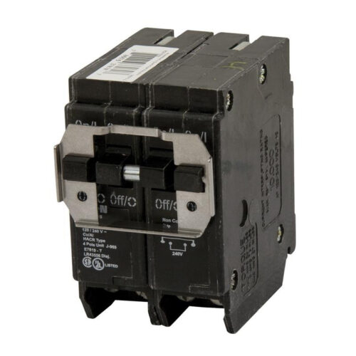 Eaton BQC230240 Plug-On Mount Type BQC Quadplex Circuit Breaker 4-Pole (1) 30-Amp (1) 40-Amp 120/240 Volt