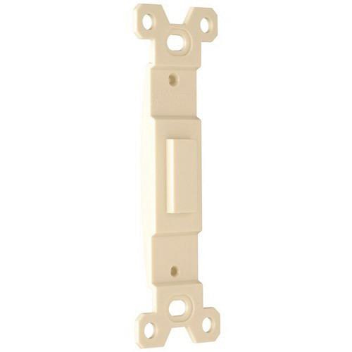 P116235.jpg Pass & Seymour 80700-LA Thermoset Plastic Box Mount 1-Gang Toggle Switch Wallplate Insert Light Almond