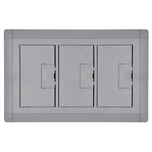 P11681.jpg Thomas & Betts E9763S Thermoplastic 3-Gang Non-Metallic Open Floor Box Cover With Carpet Flange 7.13-Inch x 11.50-Inch Carlon®