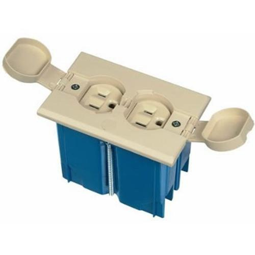 P11687.jpg Thomas & Betts B121BFBR 1-Gang Residential Non-Metallic Adjustable Floor Box 3.33-Inch 20-Cubic-Inch Carlon® Adjust-A-Box