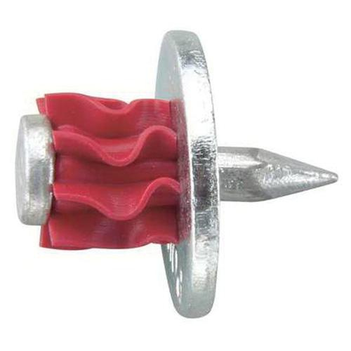 Power Fasteners 50070 Head Drive Pin With Washer 0.3-Inch Head 3/4-Inch Washer