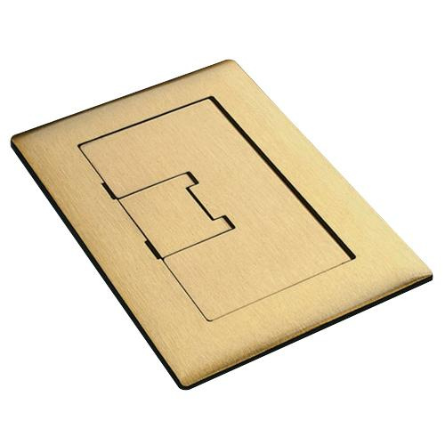 P11744.jpg Thomas & Betts E9761BR Light Lacquer Brass 1-Gang Floor Box Cover 7.13-Inch x 5-Inch Carlon®