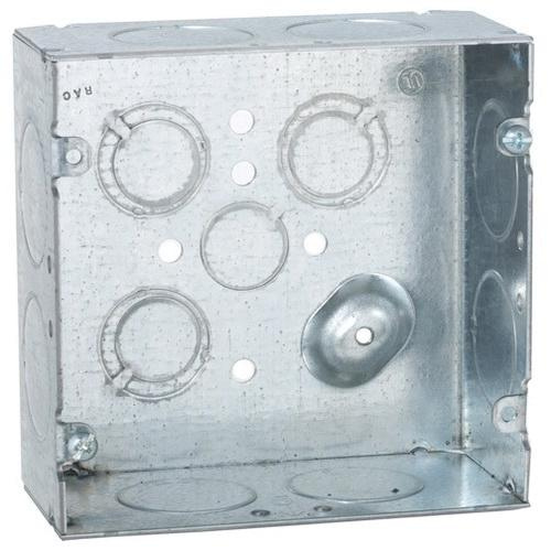P11774.jpg Raco 258 Pre-Galvanized Steel Raised Ground Deep Square Box 4-11/16-Inch x 4-11/16-Inch x 2-1/8-Inch 42-Cubic-Inch