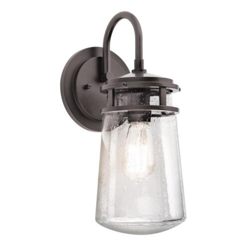 P118568.jpg Kichler 49445AZ 1-Light Wall Lantern 100-Watt 120-Volt Architectural Bronze Lyndon