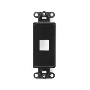 P118701.jpg Leviton 41641-E Plastic 1-Gang 1-Port Multimedia Insert Black QuickPort®