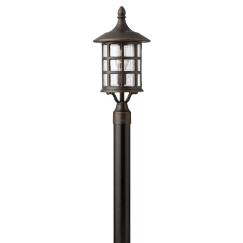 P118820.jpg Hinkley Lighting 1801OZ 1-Light Outdoor Post Lantern 100-Watt 120-Volt Oil Rubbed Bronze Freeport