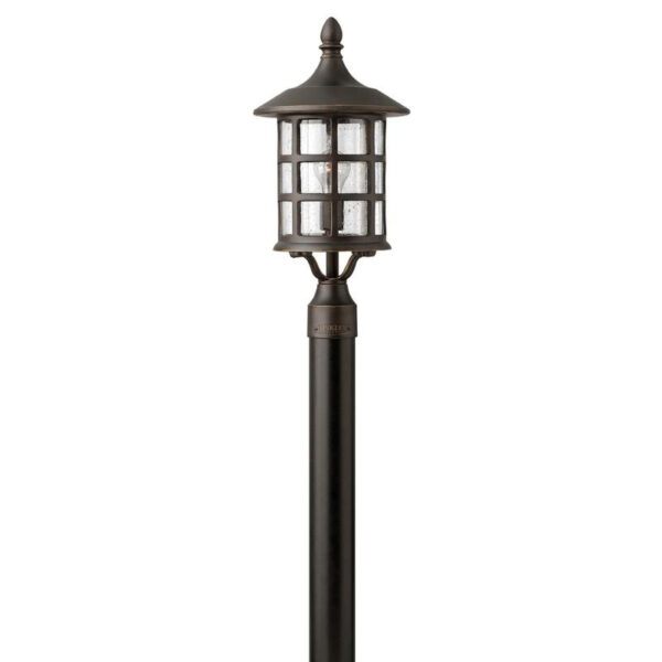 P118820.jpg Hinkley Lighting 1801OZ 1-Light Outdoor Post Lantern 100-Watt 120-Volt Oil Rubbed Bronze Freeport