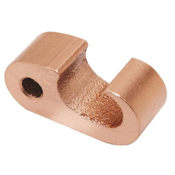 P119045.jpg Burndy YGHP34C29 Type YGHP-C C-Tap Compression Ground Rod Connector 250-500-KCMIL Stranded Copper Run 3/0-AWG-250-KCMIL Copper Tap Hytap