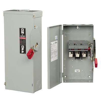 P11926.jpg GE Industrial THN3366R 3-Wire 3-Pole Non-Fusible Heavy-Duty Safety Switch 600-Volt AC 600-Amp NEMA 3R Spec-Setter