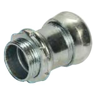 Sepco S1010 Zinc Plated Steel EMT Compression Connector 1/2-Inch