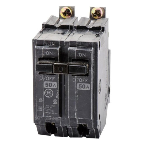 P12140.jpg GE Industrial THQB2150 Bolt-On Mount Type THQB Miniature Circuit Breaker 2-Pole 50-Amp 120/240-Volt AC