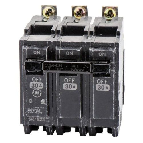 P12180.jpg GE Industrial THQB32030 Bolt-On Mount Type THQB Miniature Circuit Breaker 3-Pole 30-Amp 240-Volt AC