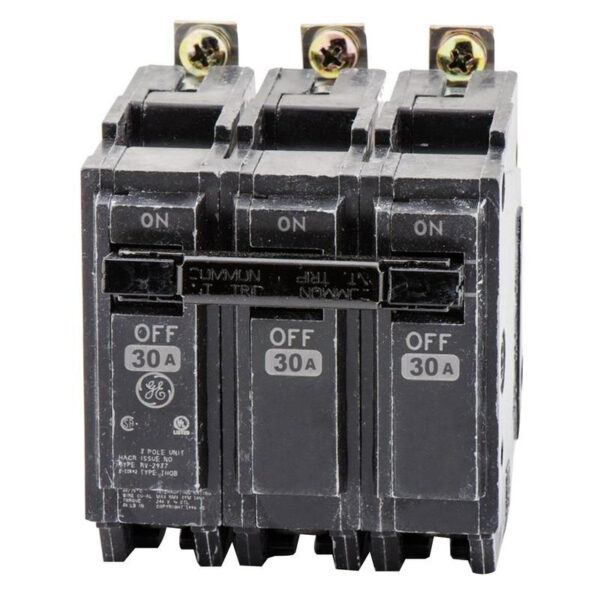 P12180.jpg GE Industrial THQB32030 Bolt-On Mount Type THQB Miniature Circuit Breaker 3-Pole 30-Amp 240-Volt AC