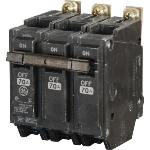 P12218.jpg GE Industrial THQB32070 Bolt-On Mount Type THQB Miniature Circuit Breaker 3-Pole 70-Amp 240-Volt AC