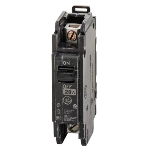 P12240.jpg GE Industrial THQC1120WL 35-mm DIN Rail Mount Type THQC Miniature Circuit Breaker 1-Pole 20-Amp 120/240-Volt AC