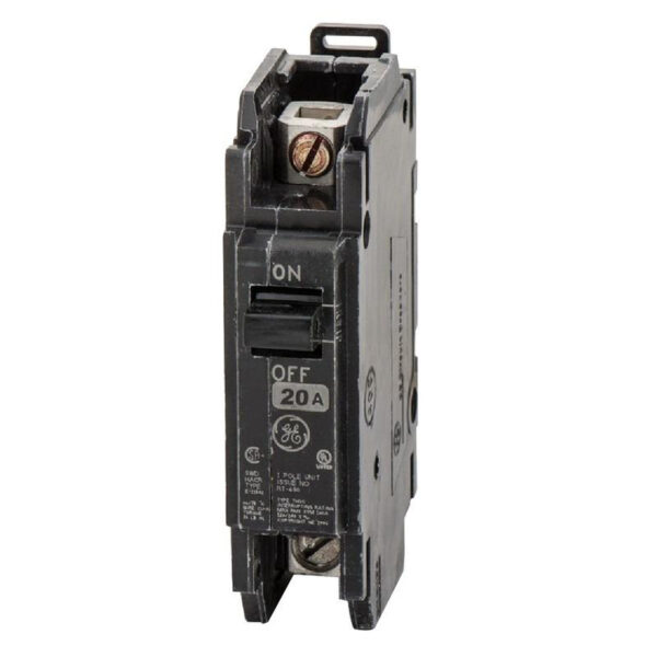 P12240.jpg GE Industrial THQC1120WL 35-mm DIN Rail Mount Type THQC Miniature Circuit Breaker 1-Pole 20-Amp 120/240-Volt AC