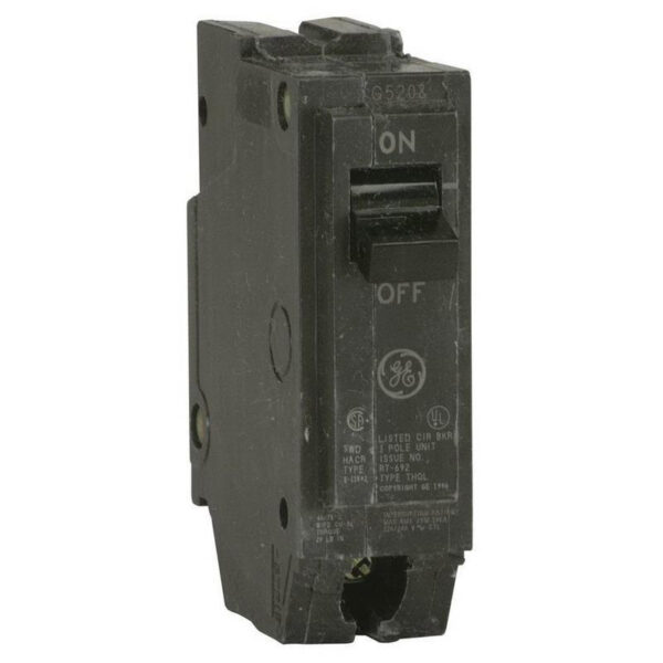 GE Industrial THQL1115 Plug-In Mount Type THQL Feeder Molded Case Circuit Breaker 1-Pole 15-Amp 120/240-Volt AC