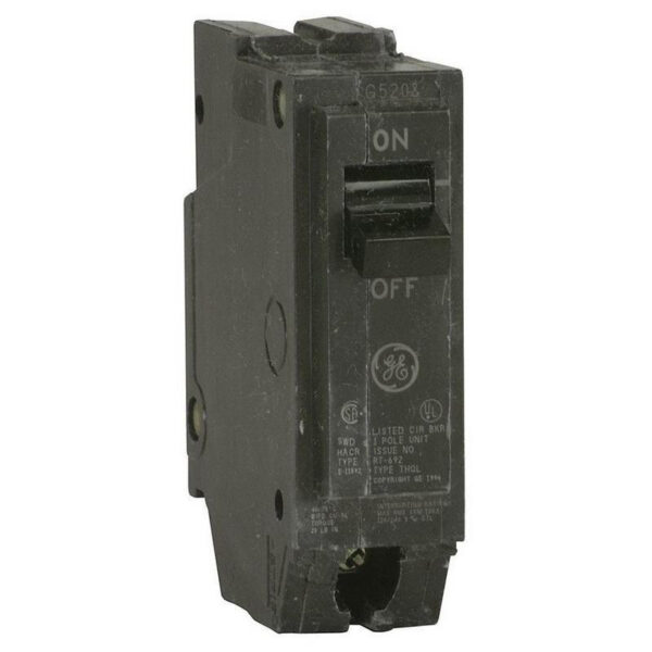 P12263.jpg GE Industrial THQL1120 Plug-In Mount Type THQL Feeder Molded Case Circuit Breaker 1-Pole 20-Amp 120/240-Volt AC