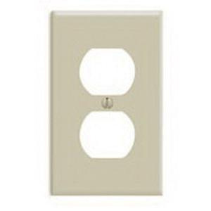 P1227.jpg Leviton 86003 Thermoset Device Mount Standard Size 1-Gang Duplex Receptacle Wallplate 1-Duplex Receptacle Ivory