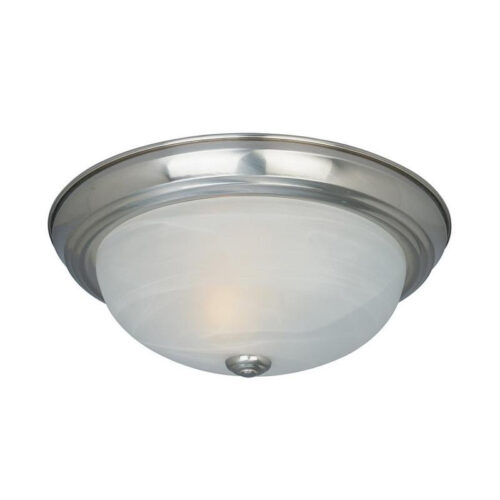P122899.jpg Designers Fountain 1257S-SP-AL 2-Light Small Ceiling Fixture 60-Watt 120-Volt Satin Platinum Decorative