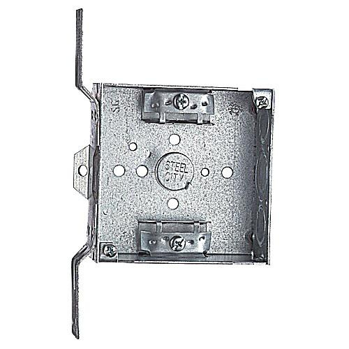 P122988.jpg Thomas & Betts 52151-CV-3/4 Pre-Galvanized Steel Standard Square Box 4-Inch x 4-Inch x 1-1/2-Inch 21-Cubic-Inch Steel City®