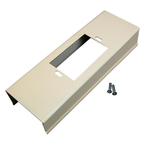 P123376.jpg Wiremold V3014C Wall Box Connector Fitting Steel Ivory For Use With 3000 Series Single-Channel 2-Piece Steel Surface Raceway