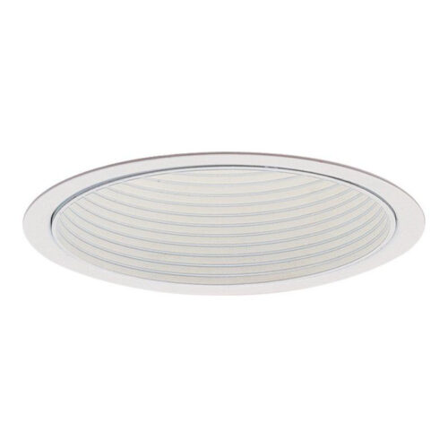 P12339.jpg Lightolier 1005WH 5-Inch Step Baffle Down Light Reflector Trim Round White LyteCaster