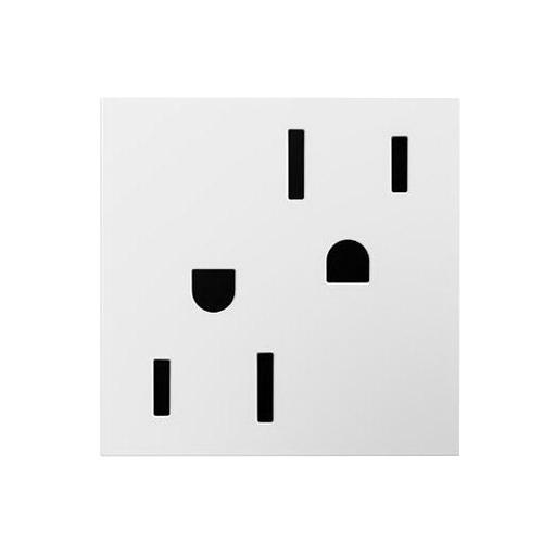 Adorne ARTR152-W8 2-Module Tamper-Resistant Outlet 15-Amp NEMA 5-15R White