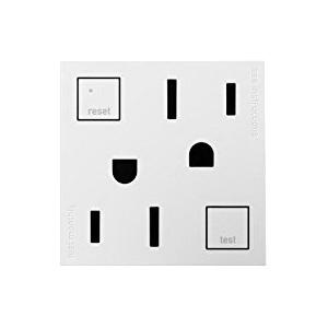 P123626.jpg Adorne AGFTR152-W4 125 Volt 15 Amp Tamper-Resistant GFCI Outlet White