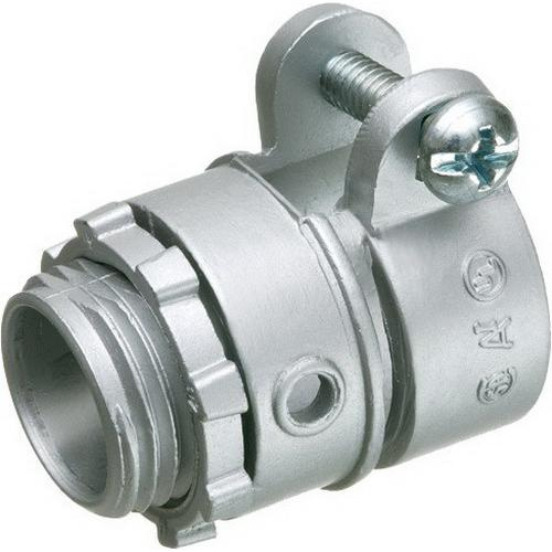 Arlington L421 Die Cast Zinc Straight Connector 1/2-Inch