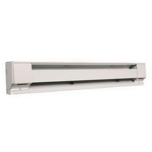 P123923.jpg Q-Mark 2542W Slim Type Electric Baseboard Heater 1-Phase 400-Watt at 240-Volt 300-Watt at 208-Volt Navajo White