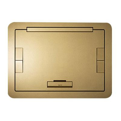 P124000.jpg Wiremold EFB610BTNK Powder Coated Die Cast Aluminum Flush Floor Box Cover With Solid Lid 12-1/2-Inch Length x 16-3/8-Inch Width Evolution