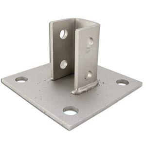 P12415.jpg Power Strut PS-3033-EG Electrogalvanized Steel U Post Base