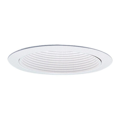 P12428.jpg Lightolier 1076WH 5-Inch Baffle Down Light Reflector Trim Round White LyteCaster