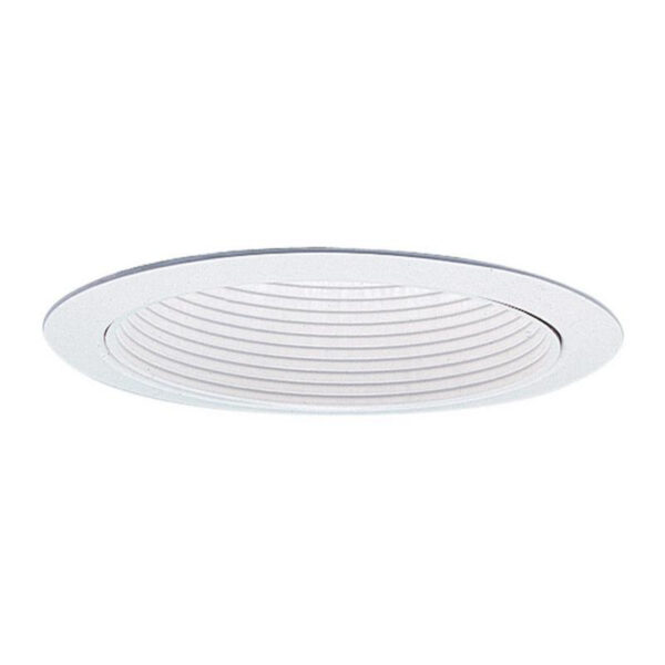 P12428.jpg Lightolier 1076WH 5-Inch Baffle Down Light Reflector Trim Round White LyteCaster