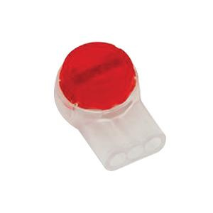 3M UR2(BX) Polycarbonate IDC Butt Connector 26-19-AWG Pigtail Connection Red Scotchlok