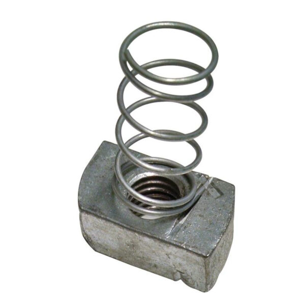 Power Strut PS-RS-1/2-EG Electrogalvanized Steel Clamping Nut With Long Spring 1/2-Inch