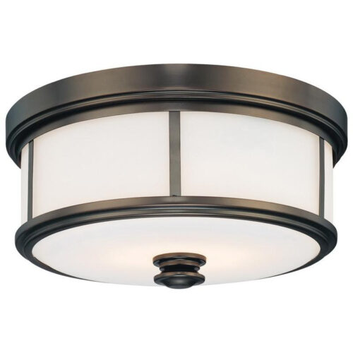 Minka-Aire 4365-281 2-Light Ceiling Fixture 60-Watt 120-Volt Harbor Point Bronze Harvard Court