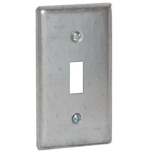P12483.jpg Raco 865 Galvanized Sheet Steel 1-Gang Flat Handy Box Cover 2-5/16-Inch x 0.130-Inch x 4-3/16-Inch
