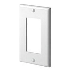 P1253.jpg Leviton 80401-W Thermoset Device Mount Standard Size Tamper-Resistant 1-Gang Wallplate/Faceplate 1-Decora/GFCI White