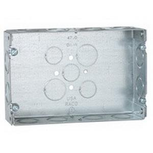 P12588.jpg Raco 951 Steel 2-Gang Multi-Gang Box 6-13/16-Inch x 4-1/2-Inch x 1-5/8-Inch 47-Cubic-Inch