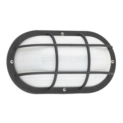 P126464.jpg Sea Gull Lighting 89806BLE-12 1-Light Wall Lantern 18-Watt 120-Volt Black Bayside