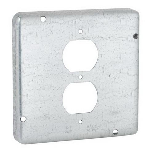 P12650.jpg Raco 972 Pre-Galvanized Steel Exposed Work Cover 4-11/16-Inch x 4-11/16-Inch x 1/2-Inch