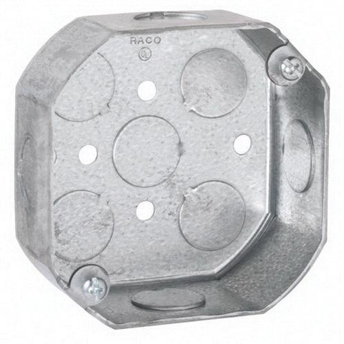 P12916.jpg Raco 167 Pre-Galvanized Steel Deep Octagon Box 4-Inch x 4-Inch x 2-1/8-Inch 21.5-Cubic-Inch