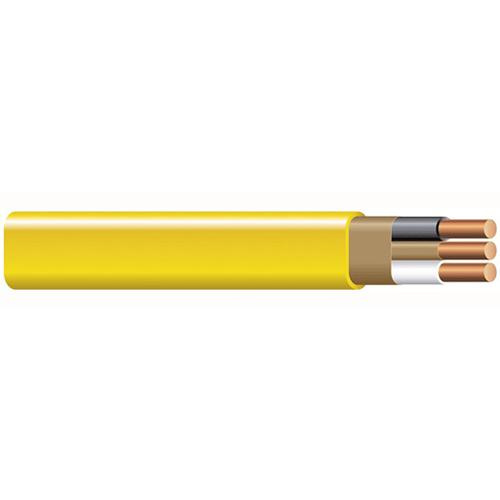 P41211.jpg Solid Copper Type NM-B Non-Metallic Sheathed Cable With Grounding 12/2/2 250-ft Coil